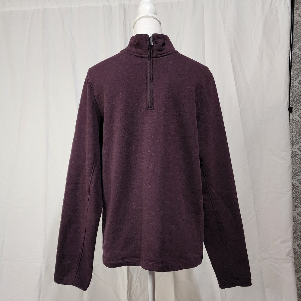 Perry Ellis Men's Quarter Zip Cotton Blend Sweater - Picture 3 of 9